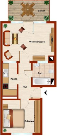 Perfekte Kapitalanlage – vermietete 2-Zimmerweohnung mit schöner Aussicht in Grafenau”, 71120 Grafenau, Wohnung